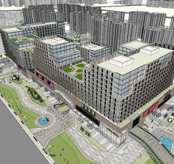 66现代城市商业综合体 集合住宅公寓