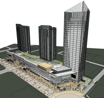 56城市商业综合体MALL高层办公公寓