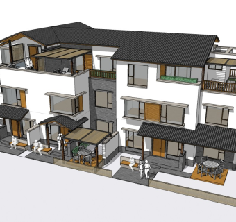 78新中式网红民宿 农村住宅