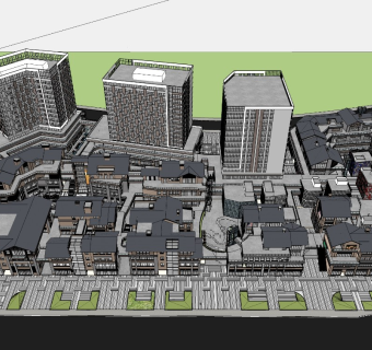 623新中式商业街区高层公寓