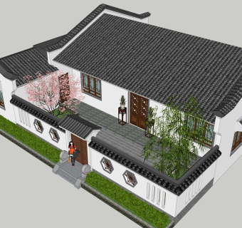 310中式合院农宅农家乐