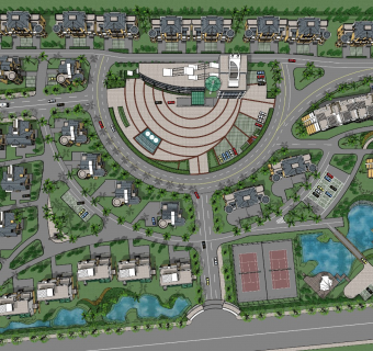 现代超大型小区居住区规划