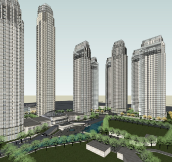 现代高层小区规划