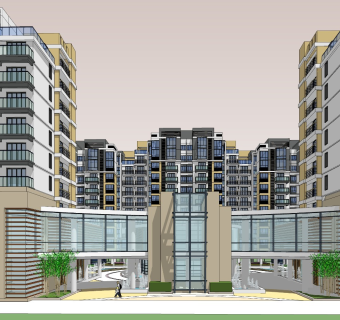 现代多层小区居住区规划