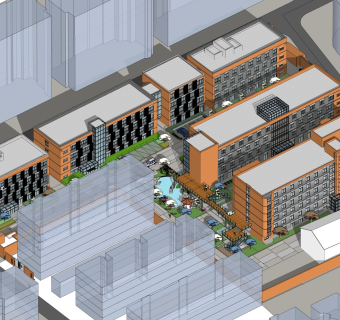 现代多层小区居住区职工小区规划