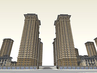 新古典高层小区居住区规划