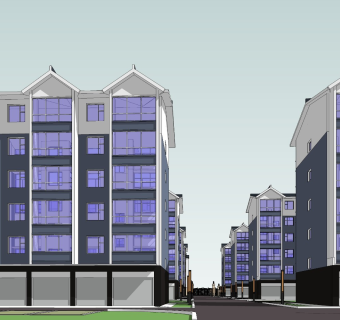 现代多层小区居住区规划