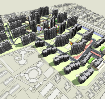 现代小区居住区规划