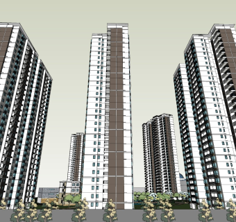 现代高层小区居住区规划