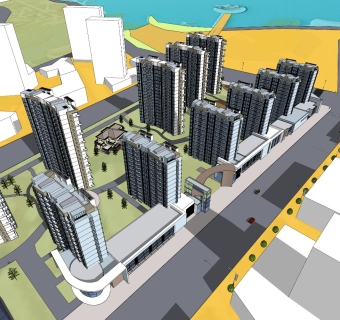 现代高层小区居住区规划