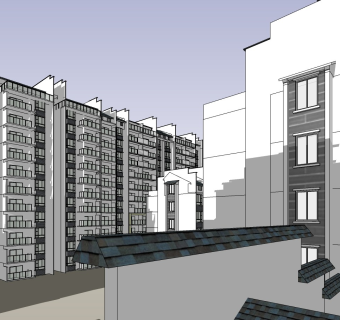 新中式高层小区居住区