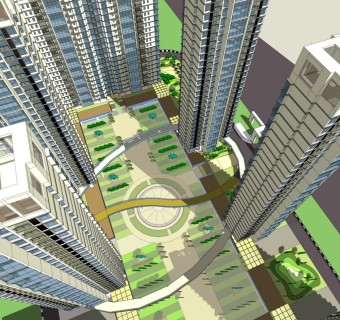现代高层小区居住区规划