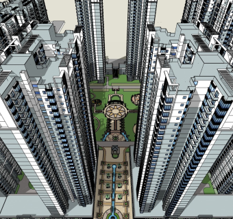 现代高层小区居住区规划