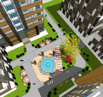 现代多层小区居住区规划