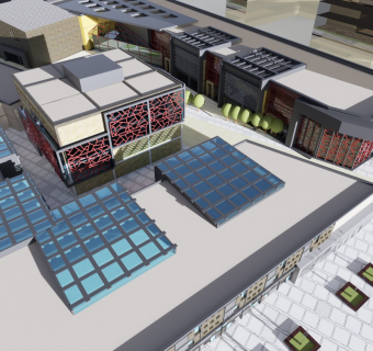 现代商业街艺术区多层办公