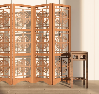 中式屏风 新中式 非翻模