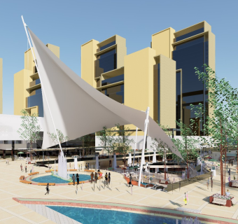 现代商业街 步行街 临街商业