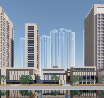 现代商场 商业高层 城市综合体