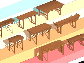 中式置物架 中式摆件桌 中式供桌
