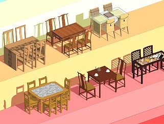 中式<em>餐桌</em>椅 中式桌椅套件