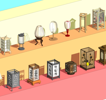 中式落地灯 中式台灯 中式氛围灯