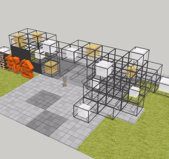 现代简约商业入口