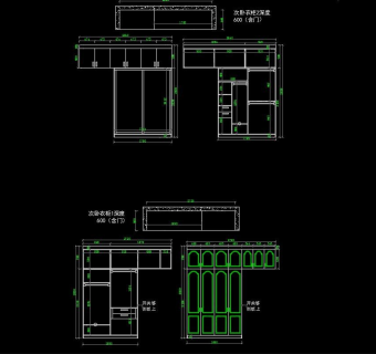 柜体cad图集