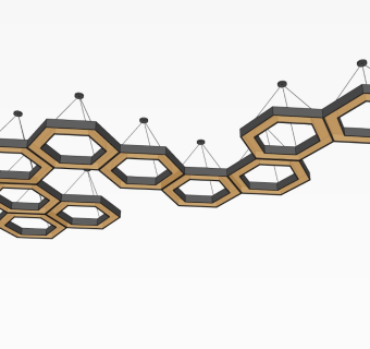 六边形吊灯