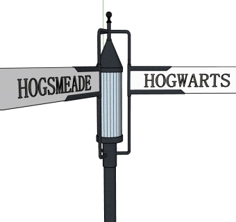 路灯指示牌 -哈利波特