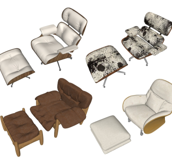 现代单人休闲沙发组合