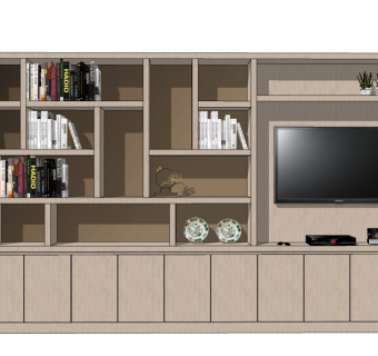 现代电视背景墙