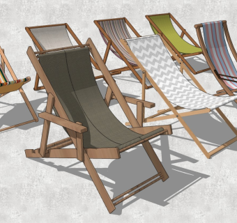 现代度假风休闲太阳椅沙滩椅躺椅户外椅