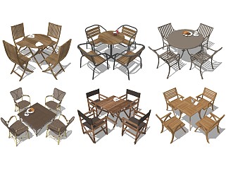 现代<em>戶</em>外餐桌椅组合 休闲桌椅