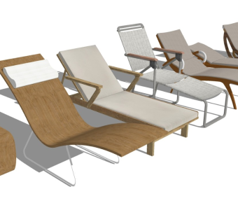 现代户外休闲椅躺椅沙滩椅太阳椅