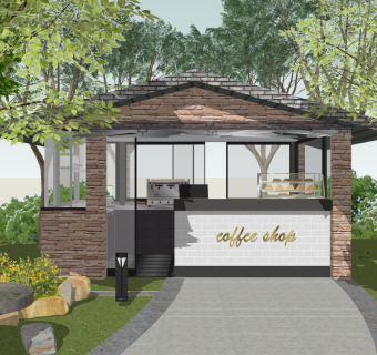 现代甜品咖啡店休闲餐吧