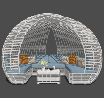 现代户外造型休闲沙发 鹅蛋沙发