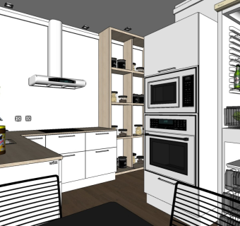 现代简约厨房 厨具橱柜厨房用品