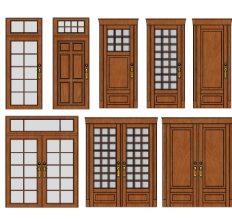 美式家居门卧室门双开门单开门