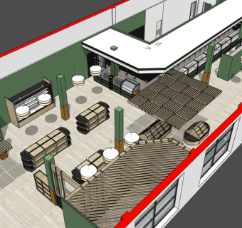 现代商场超市整体布局