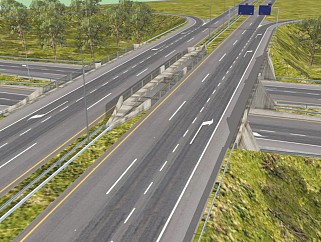 现代山路高速路道路规划