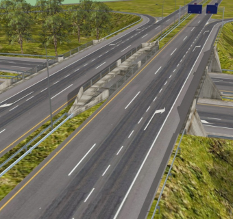 现代山路高速路道路规划