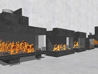 现代壁炉火炉