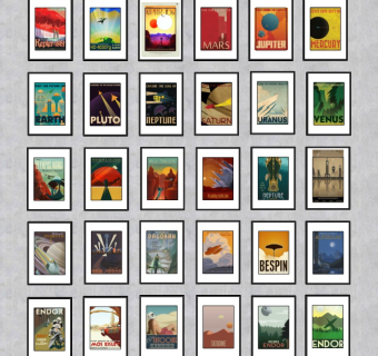 现代色彩装饰画软装陈设