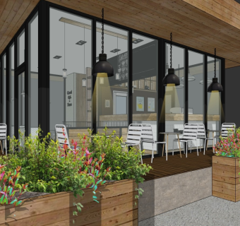 现代咖啡店餐吧餐厅