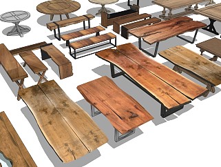 中式木制家具木桌木椅
