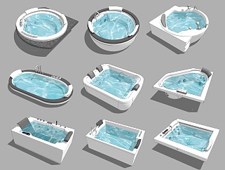 现代冲浪<em>按摩</em>浴缸浴池
