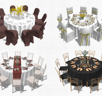 现代婚宴餐桌椅婚礼婚庆 餐桌饭桌餐桌椅