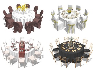 现代婚宴餐桌椅<em>婚礼婚庆</em> 餐桌饭桌餐桌椅