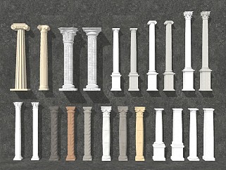 欧式罗马柱石膏柱子