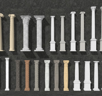欧式罗马柱石膏柱子